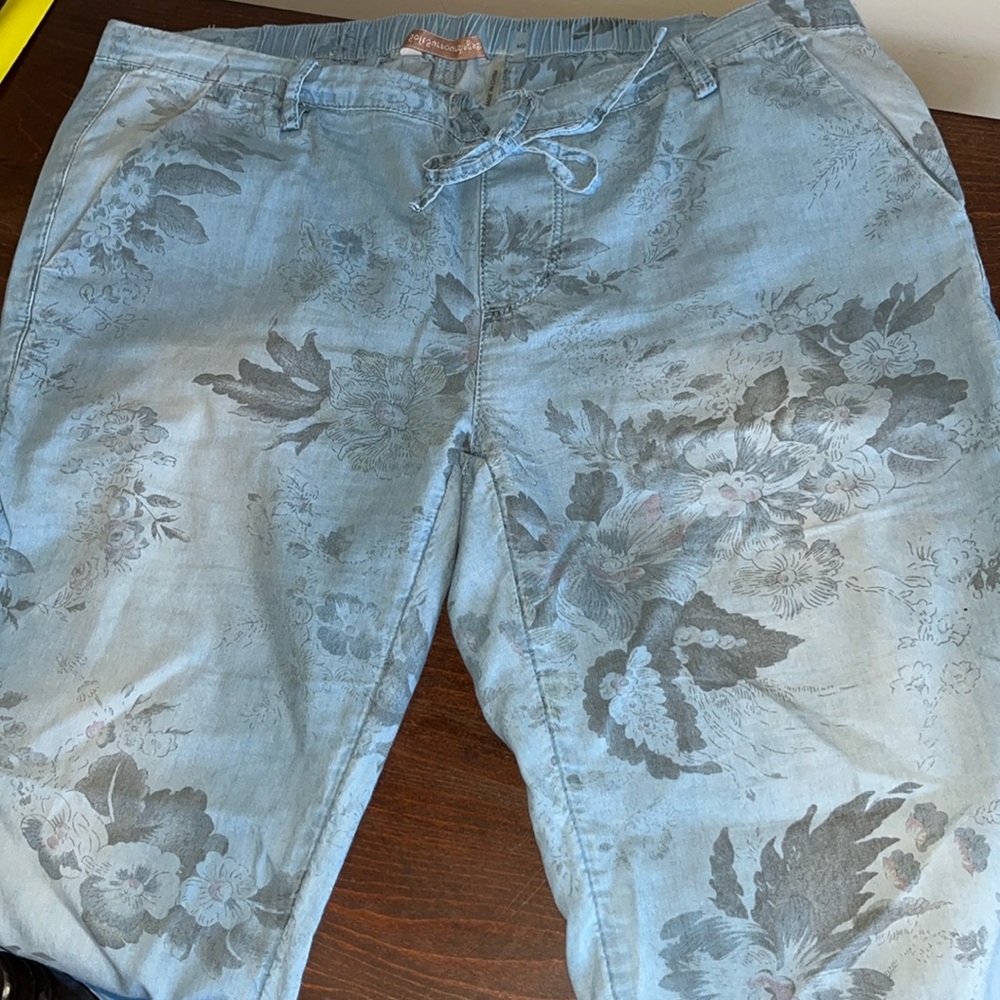 Soft Surroundings Cotton Cropped Pants